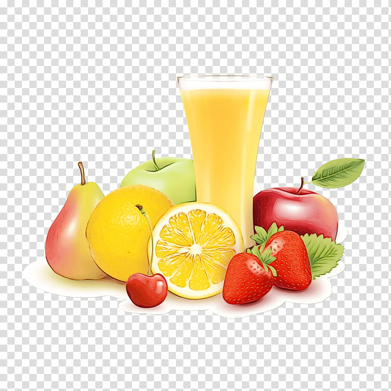 Watercolor Natural, Paint, Wet Ink, Juice, Orange Juice, Smoothie, Fruit, Orange Drink transparent background PNG clipart