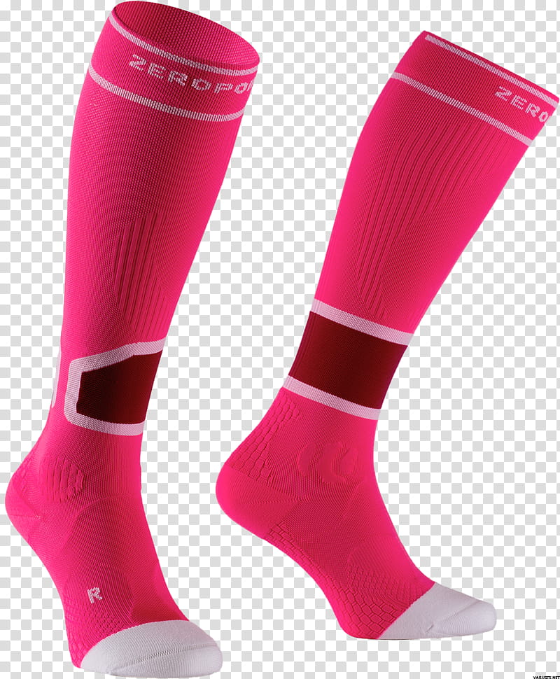 Sock Human Leg, Compression ings, Merino Wool Socks, Clothing, Magenta, Joint transparent background PNG clipart
