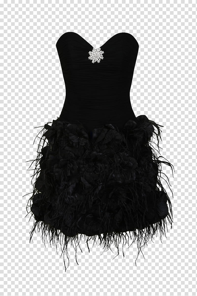 black dress, women's black strapless dress transparent background PNG clipart
