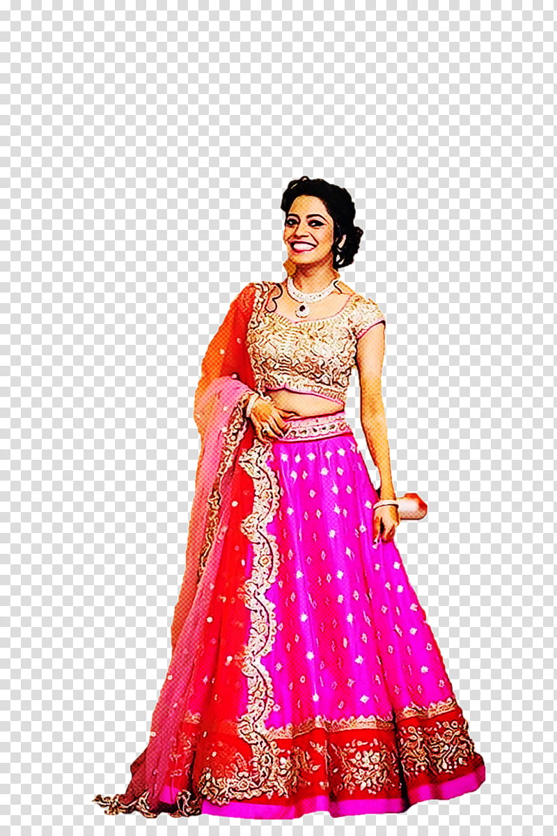 Pink, Choli, Gagra Choli, Blouse, Lehenga, Sari, Indowestern Clothing, Dress transparent background PNG clipart