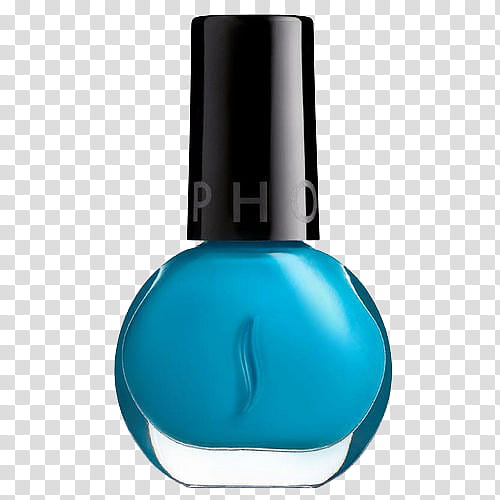 Nail Polish, blue nail polish bottle transparent background PNG clipart
