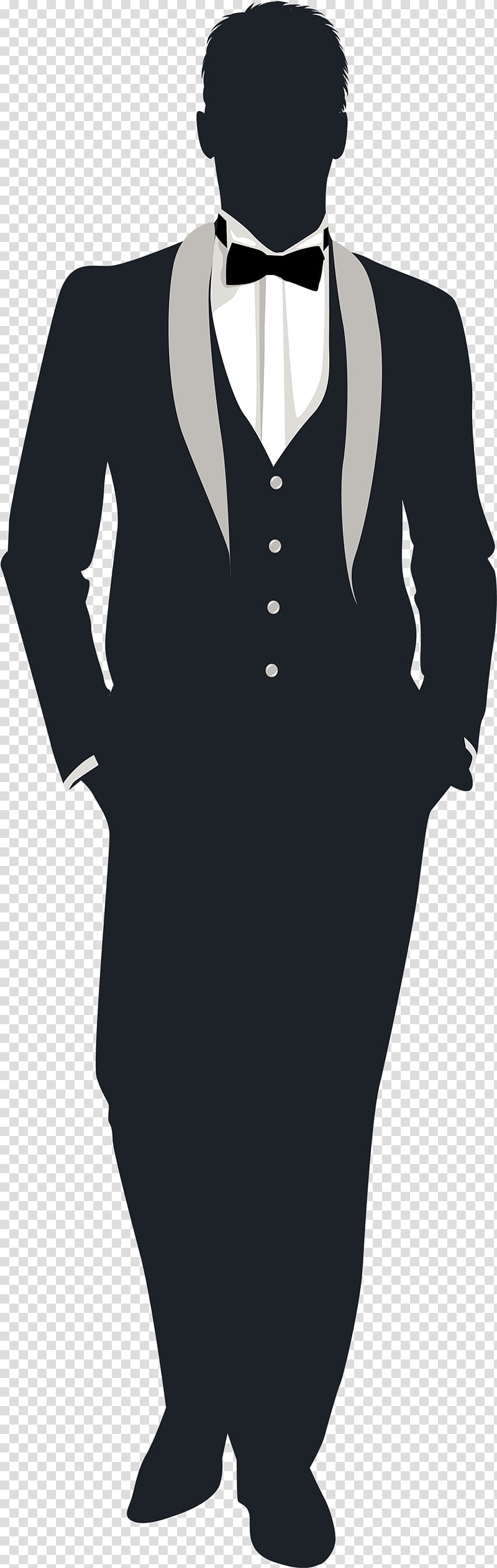 Wedding Silhouette, Bridegroom, Clothing, Black, White, Suit, Formal Wear, Sleeve transparent background PNG clipart