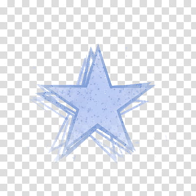 blue star art transparent background PNG clipart