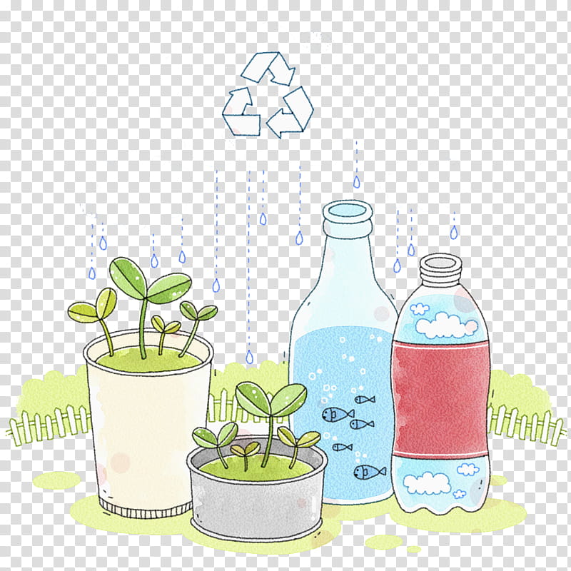 Paper Flower, Material, Bottle, Glass Bottle, Recycling, Resource, Waste Sorting, Liquid, Plant, Water transparent background PNG clipart