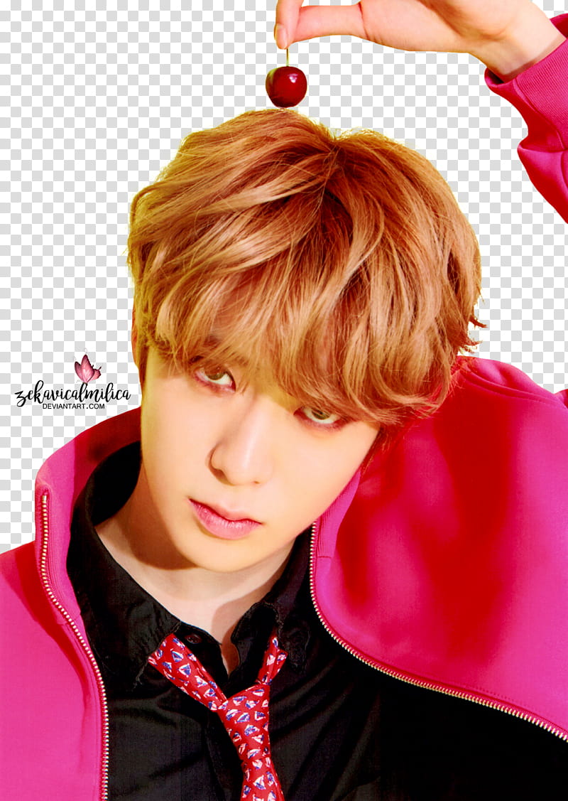 NCT  Jaehyun Cherry Bomb, man holding cherry transparent background PNG clipart