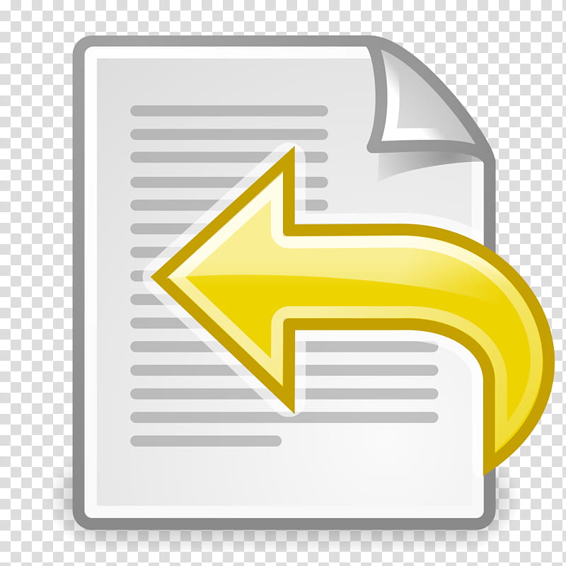 Environment Arrow, Document, User, Undo, Theme, Desktop Environment, Taskbar, Yellow transparent background PNG clipart