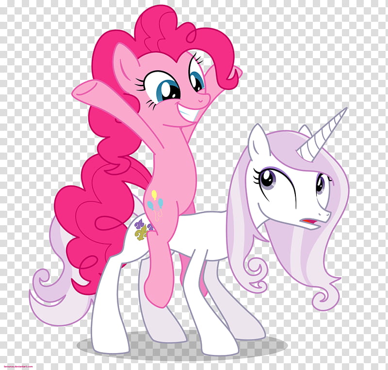Fleur the posing pony and Pinkie Pie transparent background PNG clipart