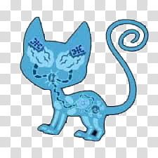 Todo Un Pooco, blue cat art transparent background PNG clipart