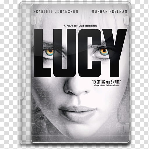 Movie Icon Mega , Lucy, Lucy starring Scarlett Johansson and Morgan Freeman case transparent background PNG clipart