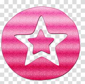 round pink star decor transparent background PNG clipart