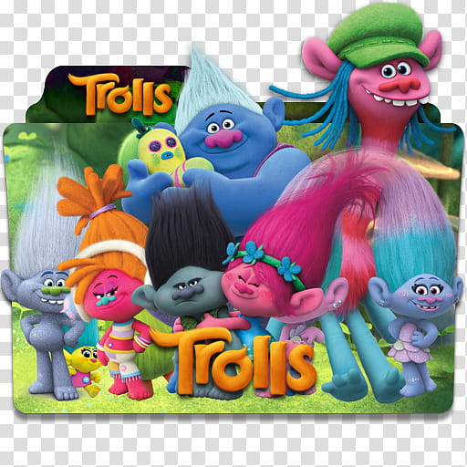 Trolls  Folder Icon Mega , Trolls v logo , Trolls folder icon transparent background PNG clipart