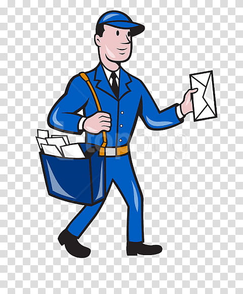 Mail Carrier, Cartoon, Delivery, Parcel, Postman Pat, Workwear, Job, Drum transparent background PNG clipart