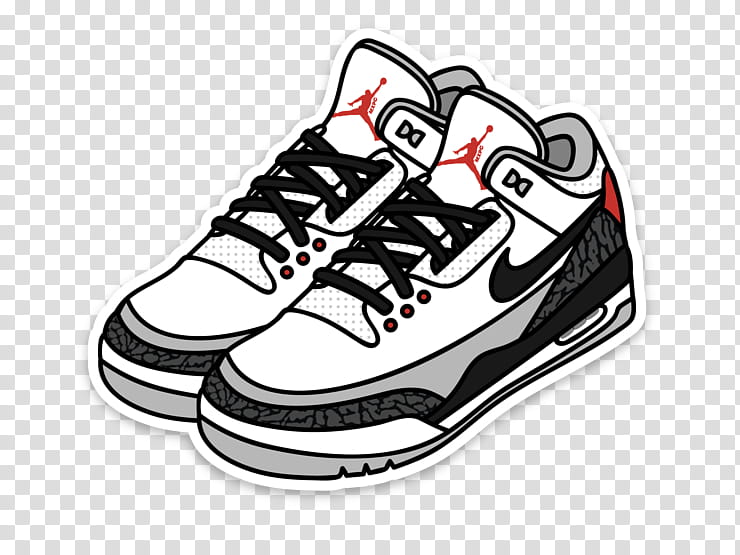 Michael Jordan, Nike Air Jordan Iii, Sneakers, Sticker, Jumpman, Shoe, Nike Flyknit, Tinker Hatfield transparent background PNG clipart