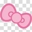 Hello Kitty, pink bow transparent background PNG clipart