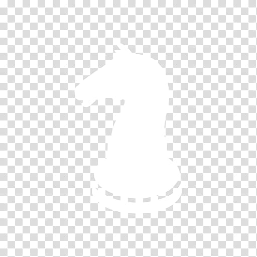 Black n White, silhouette of horse chess piece transparent background PNG clipart