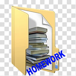 Windows Live For XP, assorted homework books folder icon transparent background PNG clipart