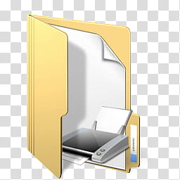 Windows Live For XP, gray printer folder icon transparent background PNG clipart