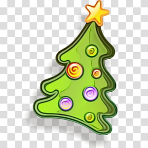 Christmas tree, Watercolor, Paint, Wet Ink, Green, Christmas Decoration, Christmas Ornament, Interior Design transparent background PNG clipart thumbnail