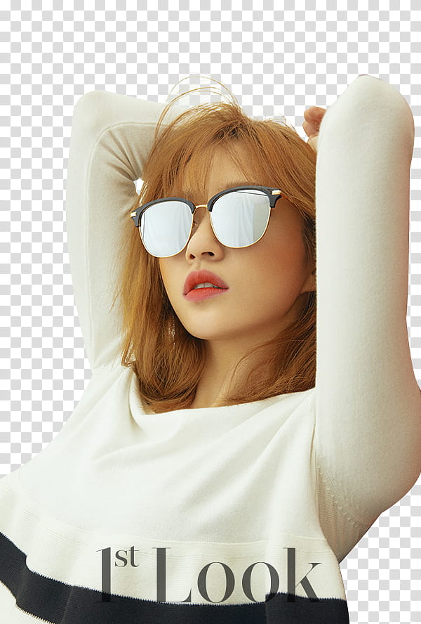 EXID HANI , woman wearing sunglasses transparent background PNG clipart