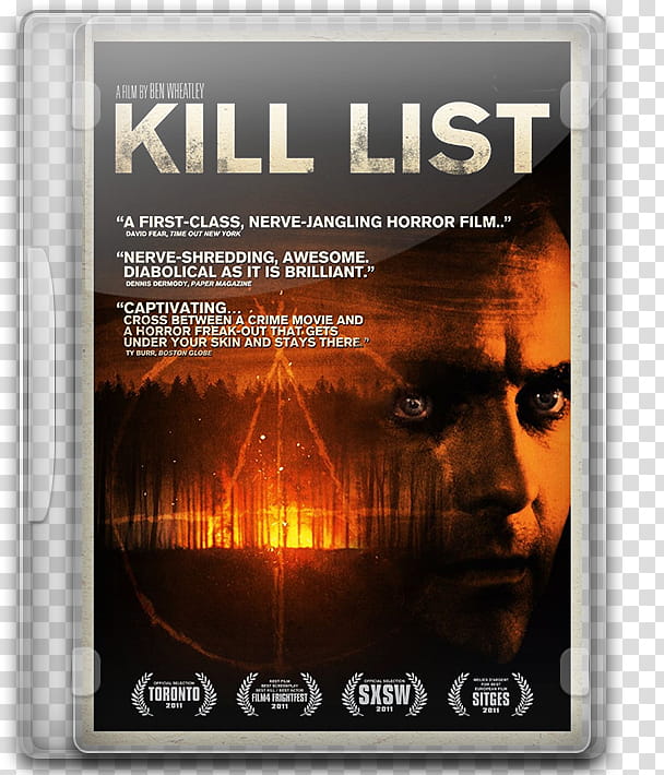 Kill List  DVD Case Icon transparent background PNG clipart