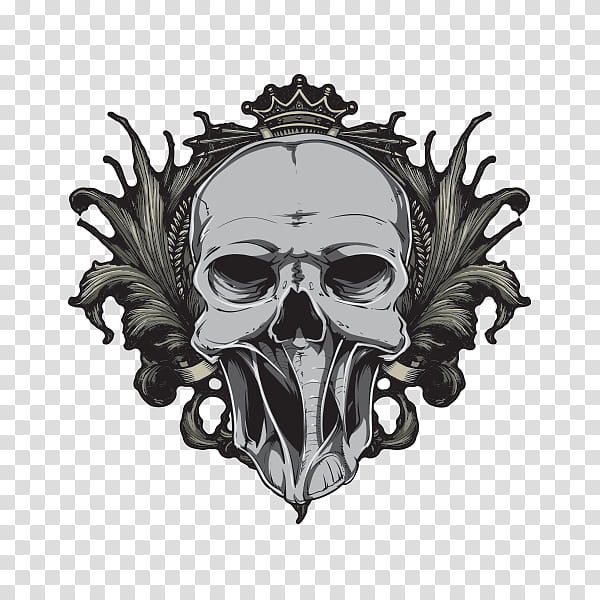 Beard Logo, Skull, Drawing, Hell, Satan, Satanism, Sticker, Demon transparent background PNG clipart