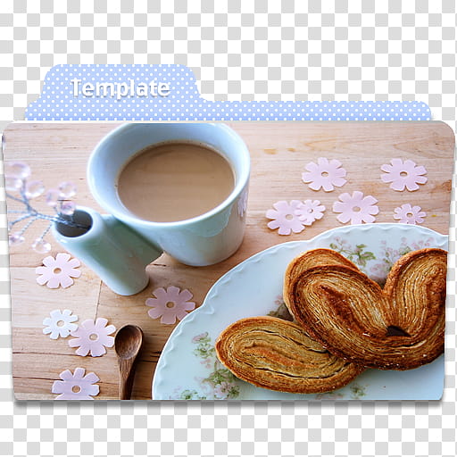 bread on plate beside coffee cup transparent background PNG clipart