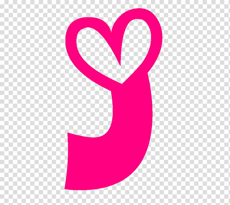 Letras de el abecedario, pink heart artwork transparent background PNG clipart