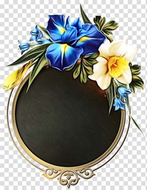 Blue Flower Borders And Frames, Floral Design, Cobalt Blue, Cuadro, Frames, Tiffany Blue, Painting, Plant transparent background PNG clipart