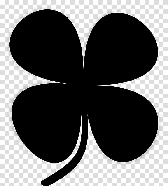 Black Clover Logo, Fourleaf Clover, Drawing, Luck, Painting, Blackandwhite, Symbol, Butterfly transparent background PNG clipart