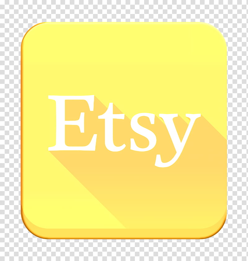 etsy icon yellow text line logo material property square rectangle transparent background png clipart hiclipart etsy icon yellow text line logo