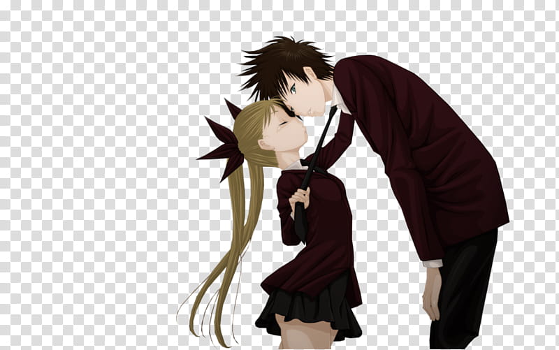 Akira and Mina Rendering, girl and boy anime characters transparent background PNG clipart