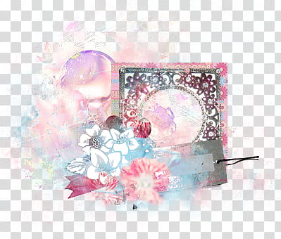 Mixed , multicolored flowers painting transparent background PNG clipart