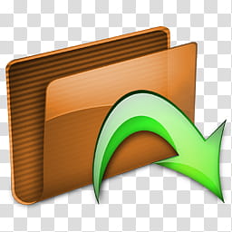 Aqueous, Folder Drop Green icon transparent background PNG clipart