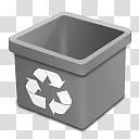 DSQUARED BINS, dsquared_trash_grey_empty icon transparent background PNG clipart