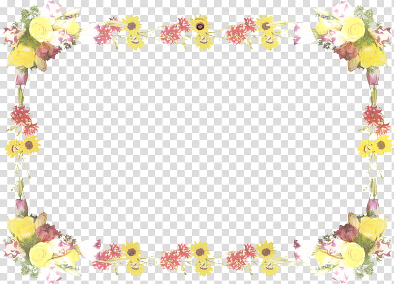 Flower Wreath Frame, Frames, Color, Artificial Flower, Text, Watercolor Painting, Common Sunflower, White transparent background PNG clipart