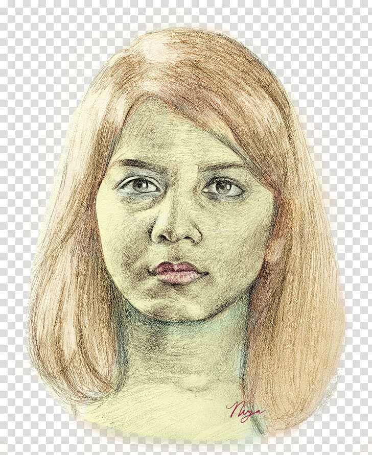 Watercolor Drawing, Portrait, Selfportrait, Watercolor Painting, Chin, Face, Cheek, Female transparent background PNG clipart