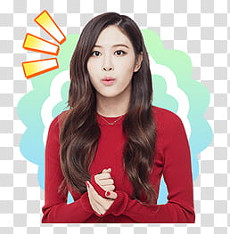 BLACKPINK Line, woman wearing red crew-neck long-sleeved shirt transparent background PNG clipart