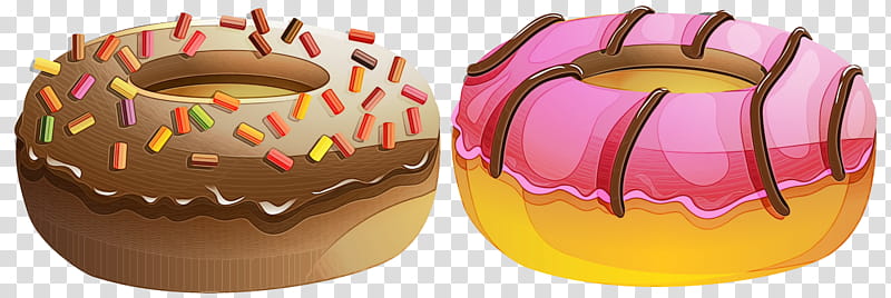 Cartoon Birthday Cake, Watercolor, Paint, Wet Ink, Donuts, Chocolate, Coffee And Doughnuts, Chocolate Cake transparent background PNG clipart