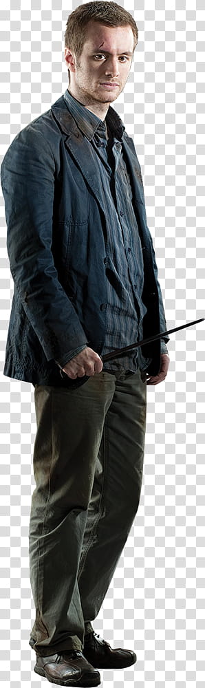 Potter , man wearing black dress shirt transparent background PNG clipart