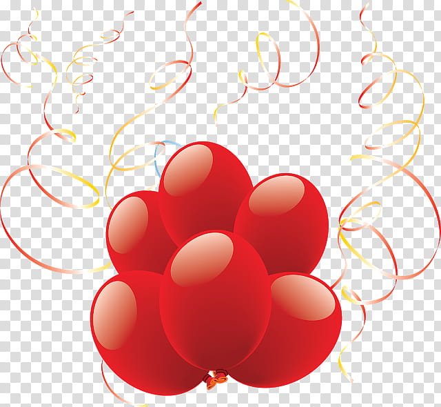 Red Balloon, Drawing, Heart transparent background PNG clipart