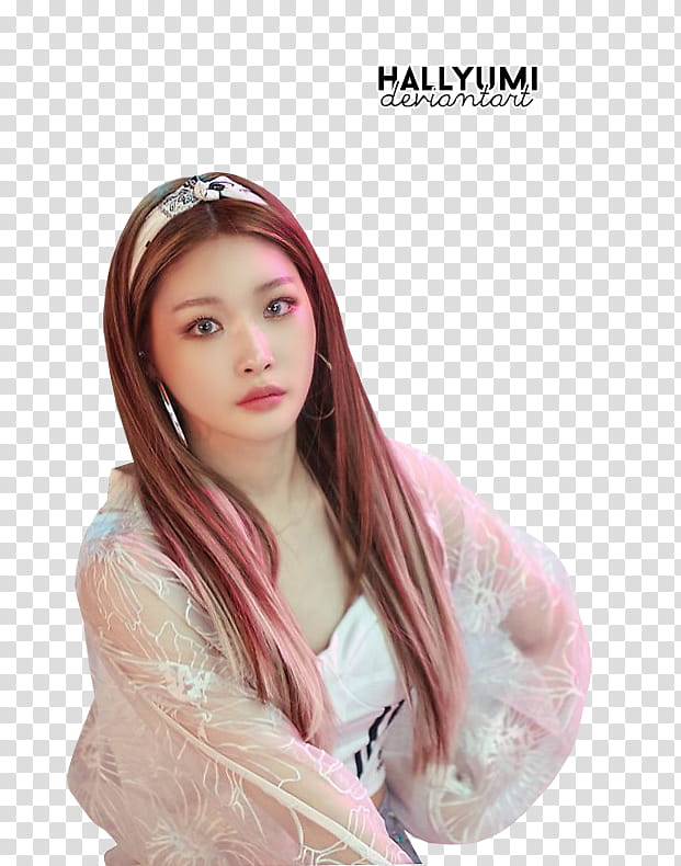 ChungHa LOVE U, woman wearing white top transparent background PNG clipart