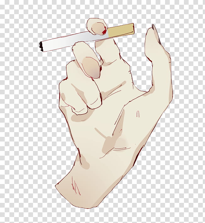 hands, hand holding cigarette stick illustration transparent background PNG clipart