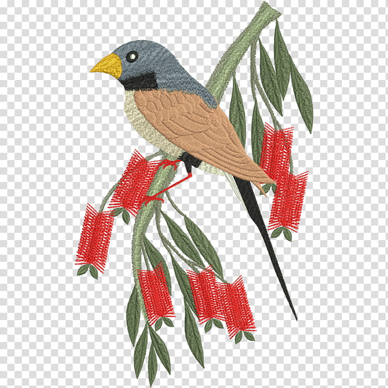 Cardinal Bird, Parrot, Machine Embroidery, Budgerigar, Embroidery Thread, Needlework, Motif, Australian King Parrot transparent background PNG clipart