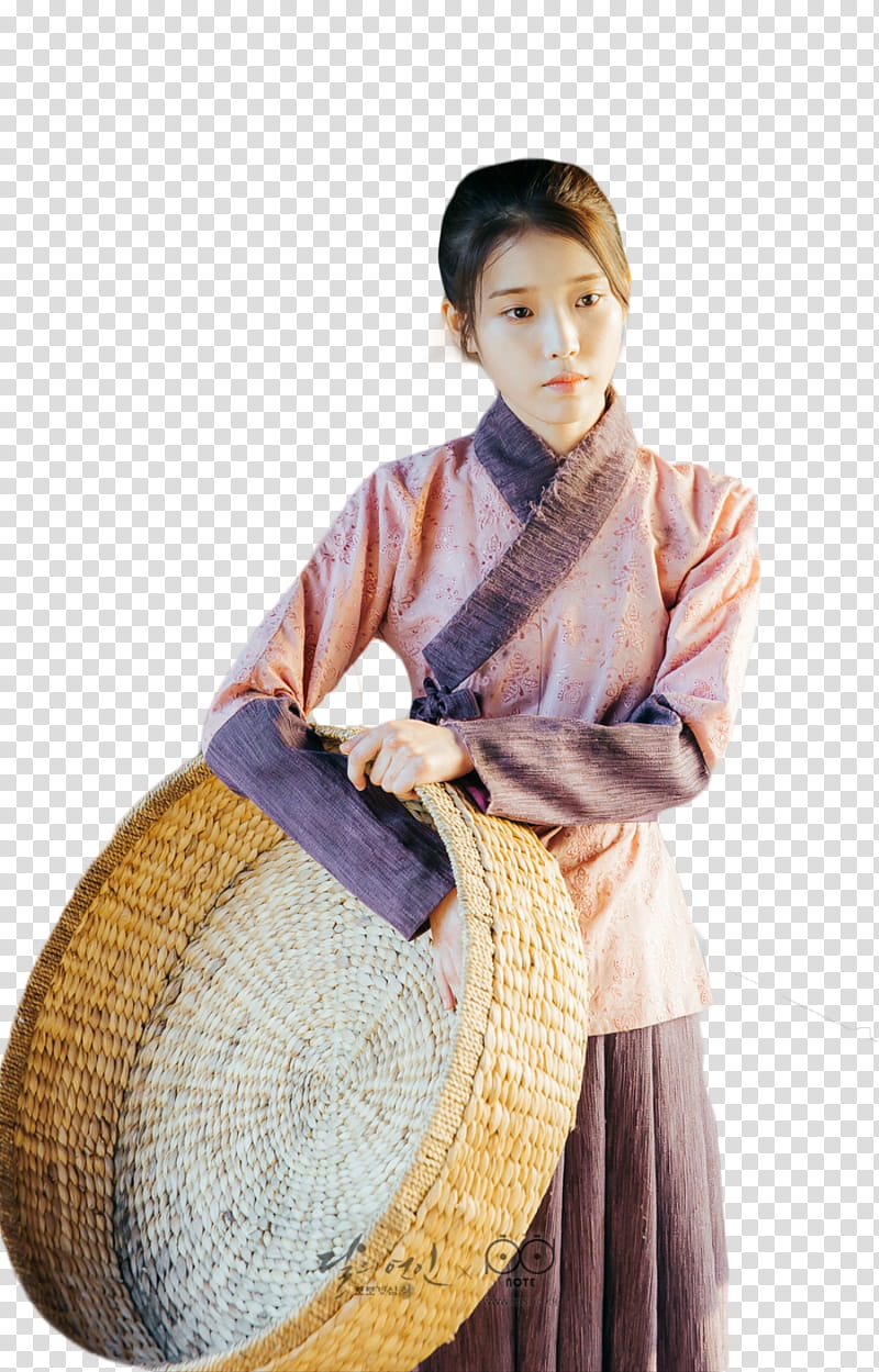RENDER  S MOON LOVERS Part , woman holding round brown wicker basket transparent background PNG clipart