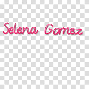 Texto Selena Gomez transparent background PNG clipart thumbnail