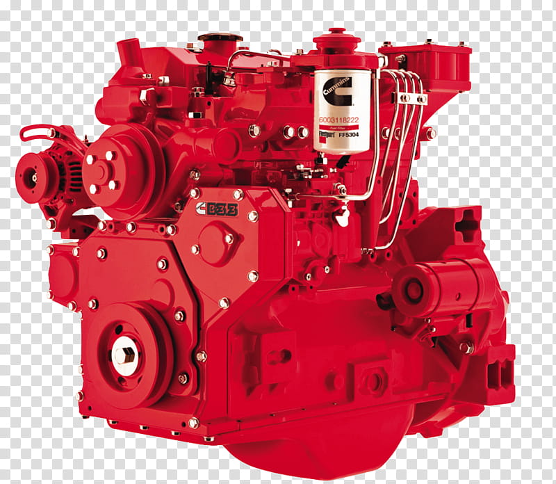 Cummins Red, Diesel Engine, Cylinder, Turbocharger, Inlinefour Engine, Straightsix Engine, Diesel Fuel, Cummins B Series Engine transparent background PNG clipart