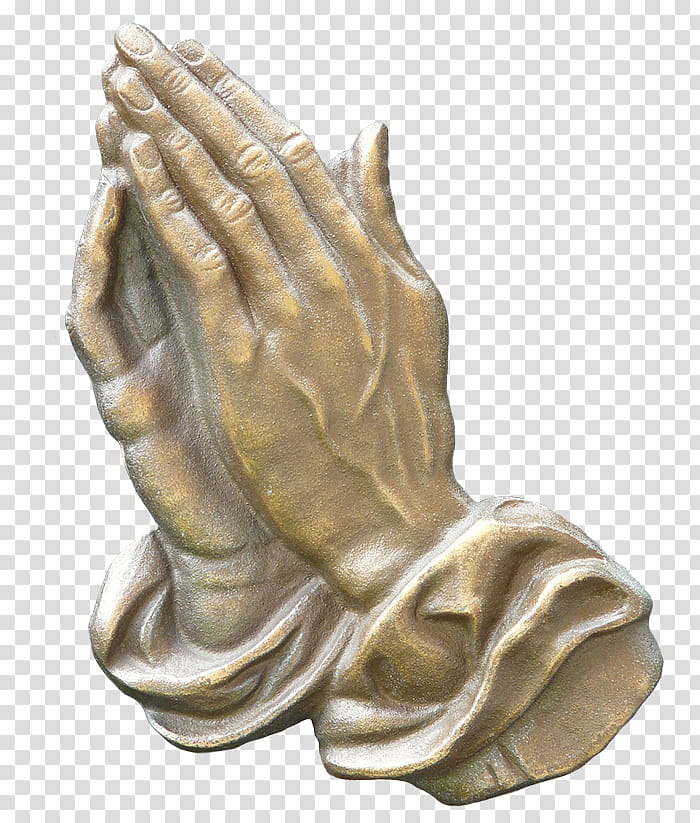 oh my goth, brown concrete praying hands sculpture transparent background PNG clipart