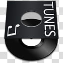 Vinyl Beats, black Tunes music player logo illustration transparent background PNG clipart
