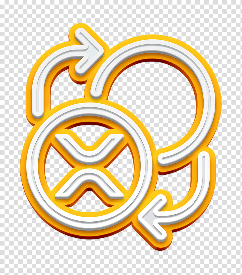 coin icon cryptocurrency icon exchange icon, Ripple Icon, Token Icon, Trade Icon, Xrp Icon, Yellow, Symbol, Logo transparent background PNG clipart