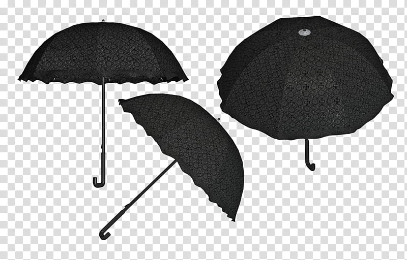 Steampunk Gothic Umbrella, three black umbrella transparent background PNG clipart